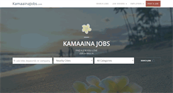 Desktop Screenshot of kamaainajobs.com